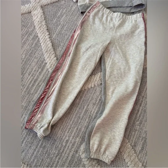 Kidpik Metallic Taped Hoodie and Matching Joggers size 10 girls - Picture 2 of 4